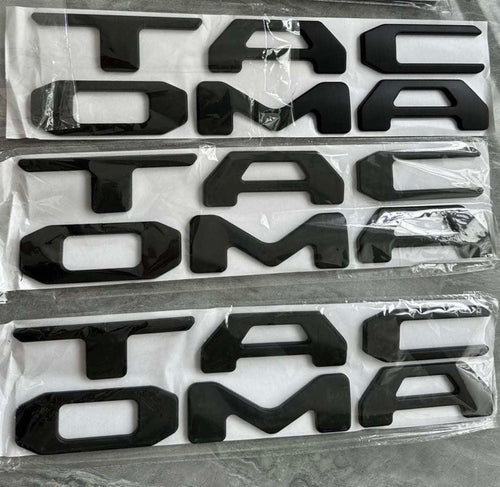 2024 2025 Tacoma Letters Black Matte Gloss