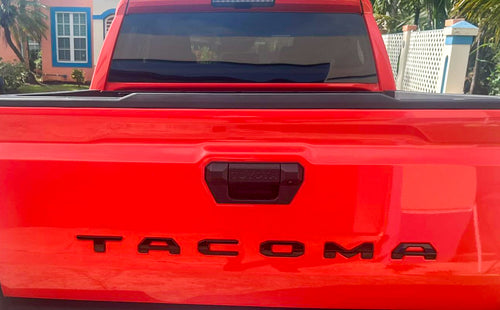2024 2025 Tacoma Letters Black Gloss